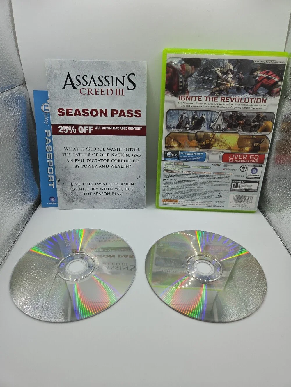 Assassin's Creed 3 (Xbox 360, 2012, Ubisoft) CIB